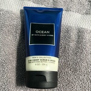 ALL NEW Men's OCEAN 2-in-1 Scrub & Wash 8 oz Bath & Body Works